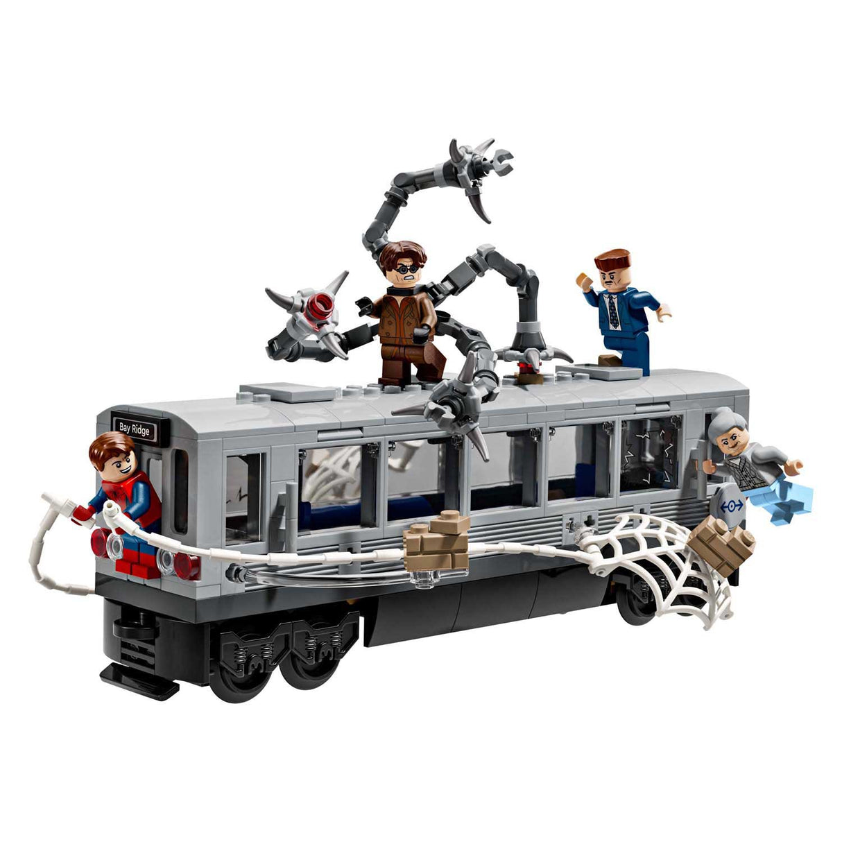 Scène de métro Lego® Marvel Spider-Man contre Doc Rock - 76321