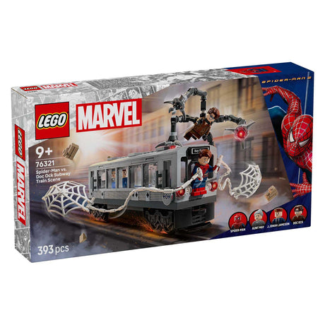 Lego super heros merveille 76321 scène de métro Spider-Man contre Docock
