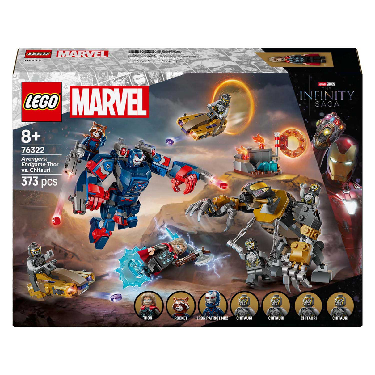 LEGO Super Heroes Marvel 76322 Avengers Endgame Thor contre Chitauri