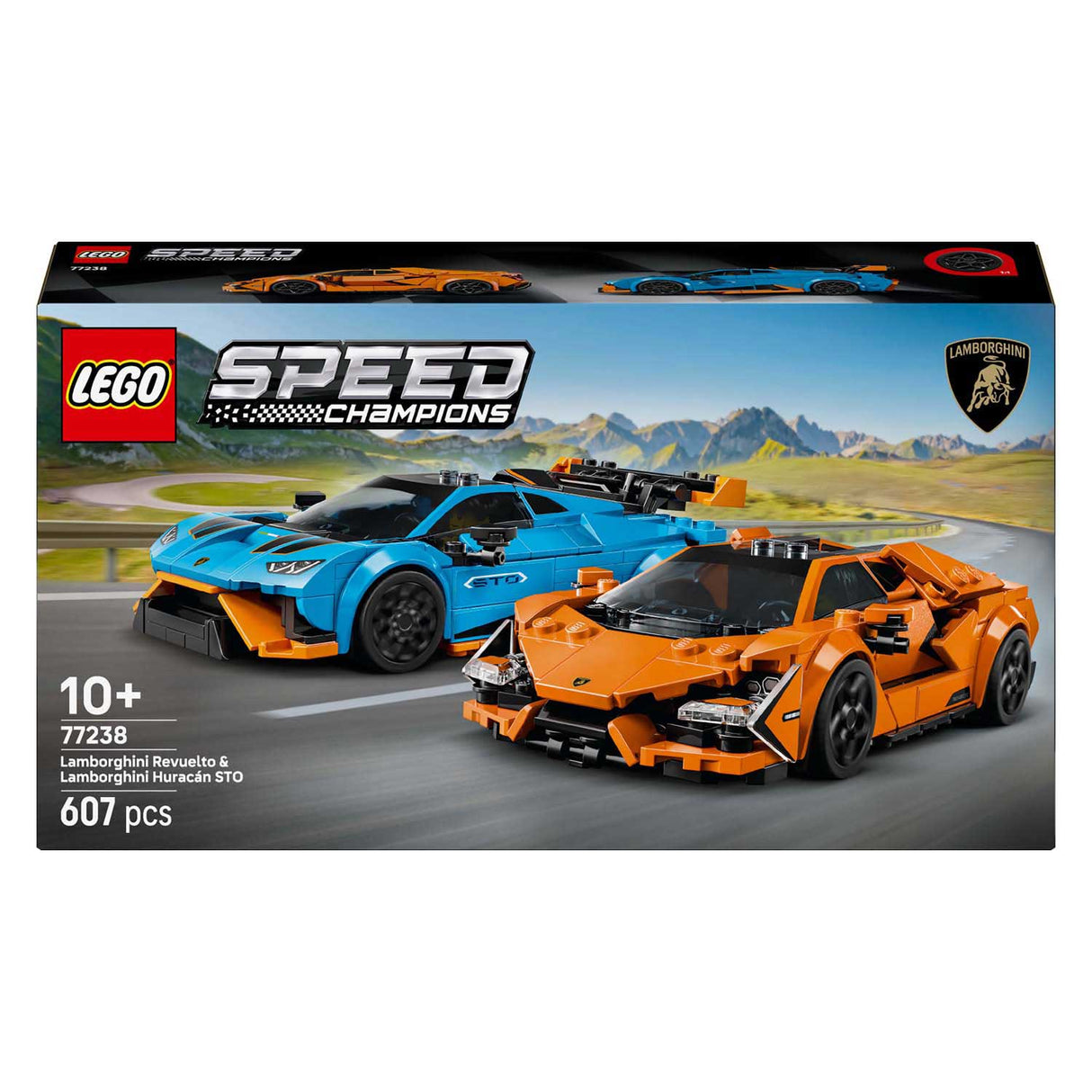 Lego Speed Champions 77238 Lamborghini Revuelto et Huracan Sto