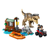 Monde jurassique Lego® t. jeu de construction d'évasion de la rivière Rex - 76975