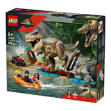 Monde jurassique Lego® t. jeu de construction d'évasion de la rivière Rex - 76975