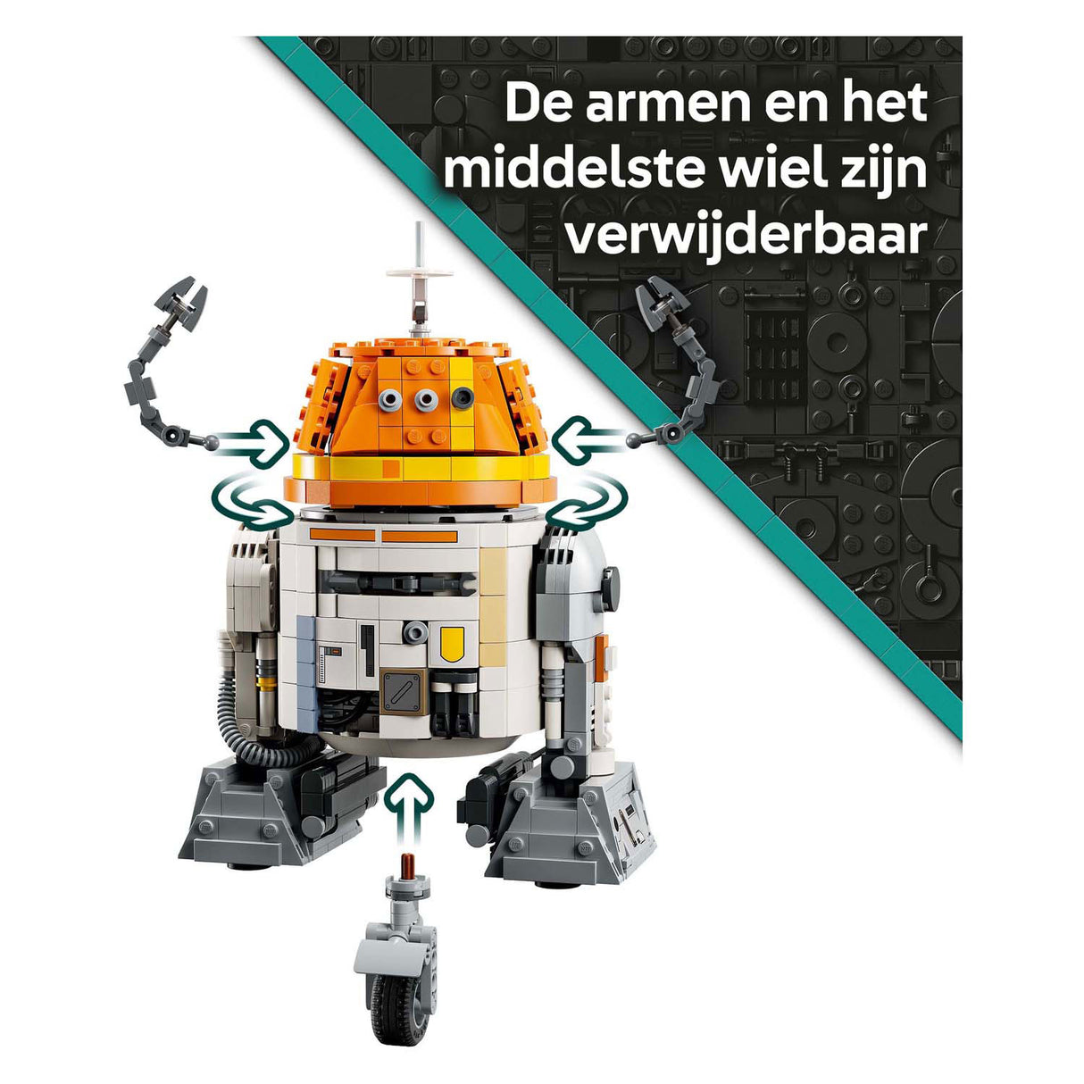 Lego ® star wars : ahsoka™ chopper (c1-10p)™ droïde astromech - 75416