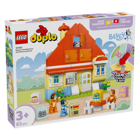 Lego Duplo 10459 maison de Bluey et sa famille avec jeu de mémoire