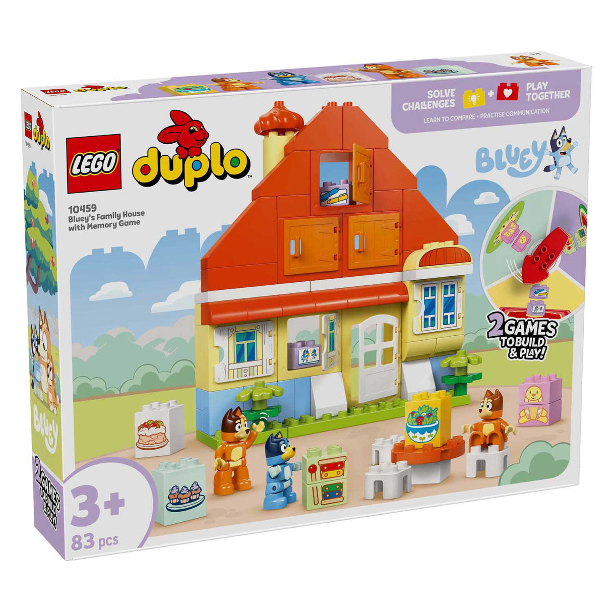 Lego Duplo 10459 maison de Bluey et sa famille avec jeu de mémoire