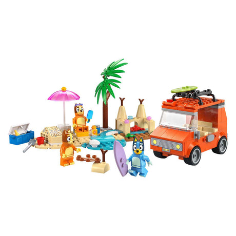 Lego bluey - Le trajet en voiture de Bluey jusqu'à la plage, jouet de construction (11202)