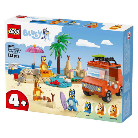 Lego bluey - Le trajet en voiture de Bluey jusqu'à la plage, jouet de construction (11202)