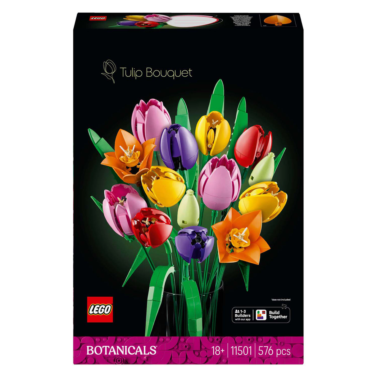 Lego botanicals 11501 bouquet avec décoration de fleurs de tulipes