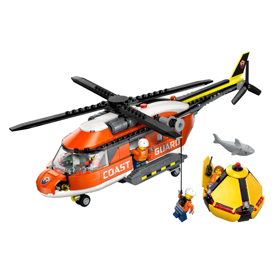 Lego city exploration 60503 hélicoptère de la garde côtière