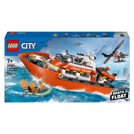 Lego city exploration 60504 bateau de sauvetage de la garde côtière avec hélicoptère