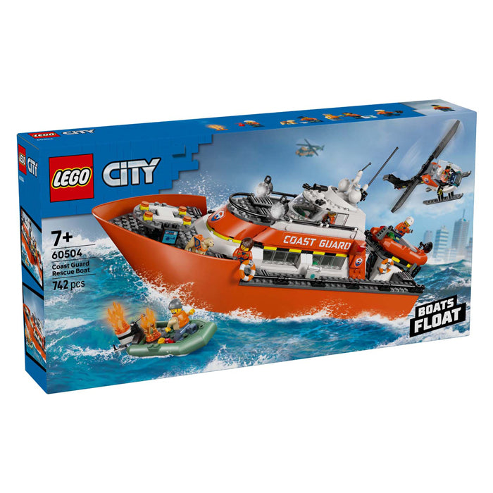Lego city exploration 60504 bateau de sauvetage de la garde côtière avec hélicoptère