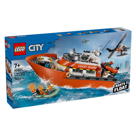 Lego city exploration 60504 bateau de sauvetage de la garde côtière avec hélicoptère