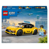 Lego ® city gele taxi - modelautobouwset met 2 minifiguren - klassieke speelgoedtaxi - 60487
