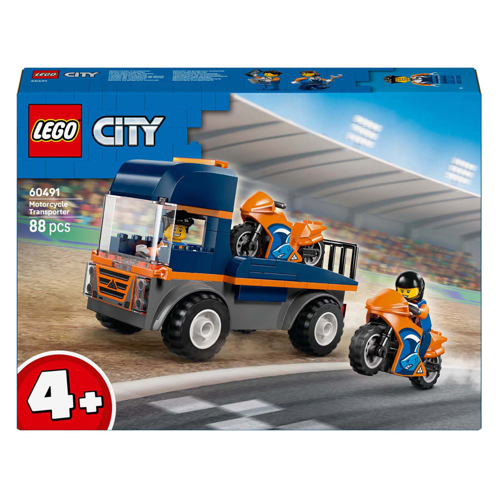 Lego city 60491 transporteur de moto