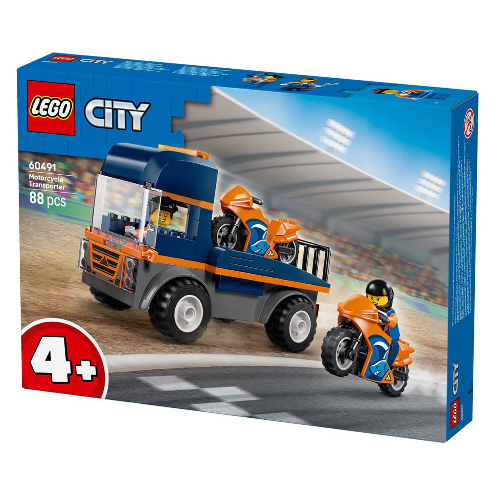 Lego city 60491 transporteur de moto