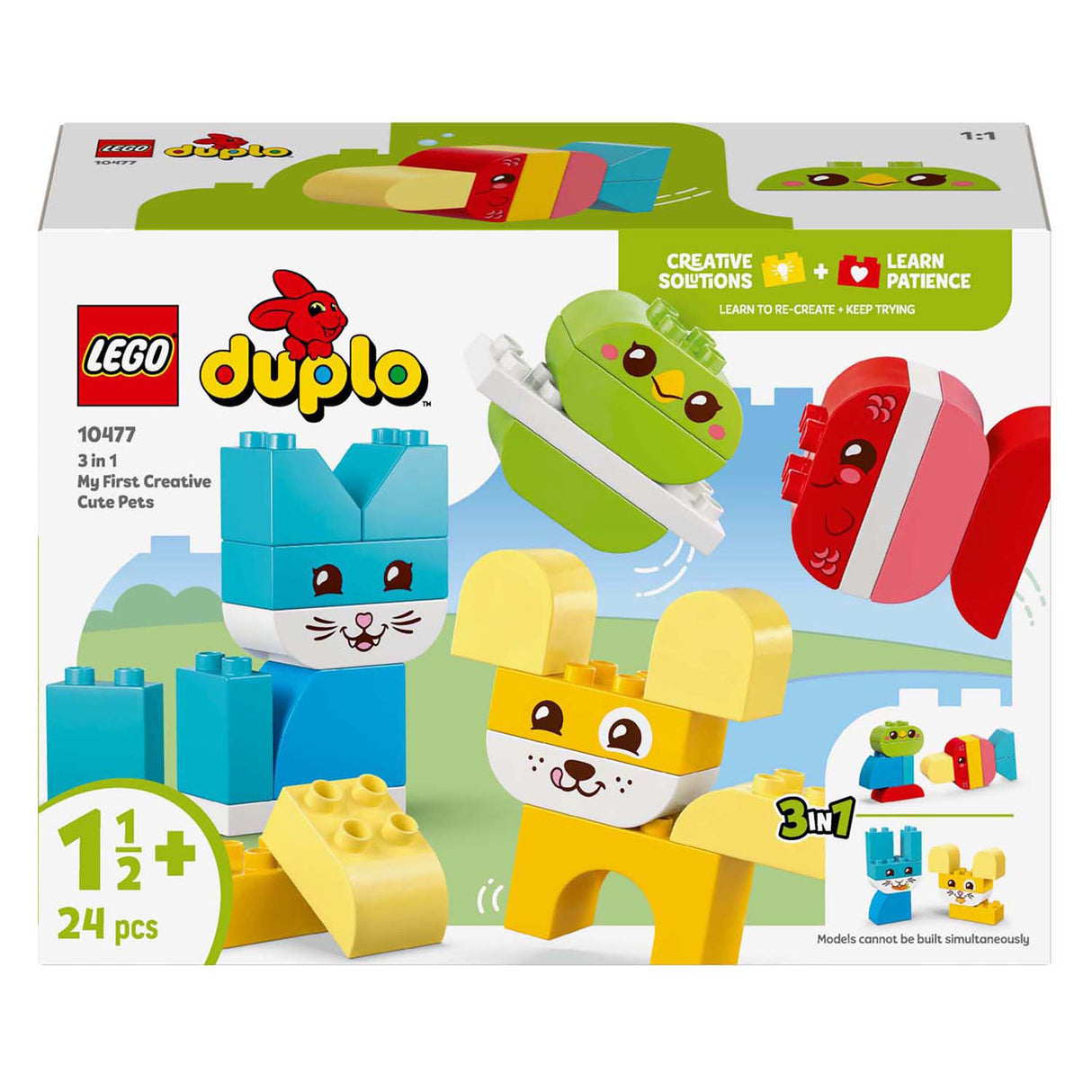 Lego Duplo 10477 3-en-1 mes premiers animaux créatifs