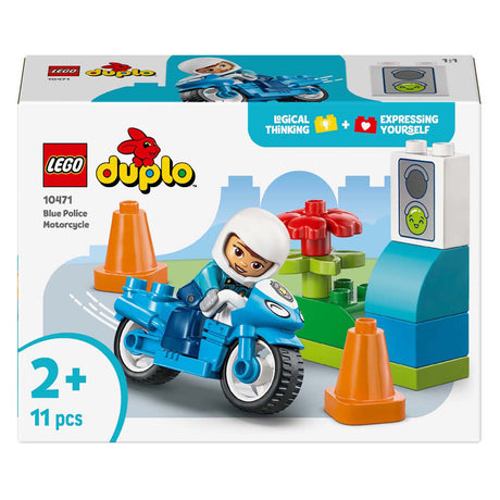 Lego Duplo 10471 moto de police bleue