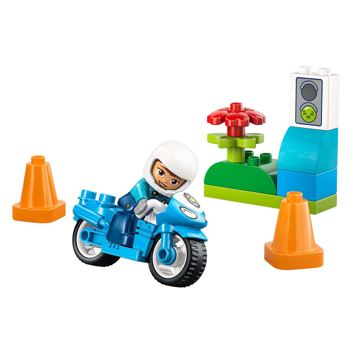 Lego Duplo 10471 moto de police bleue