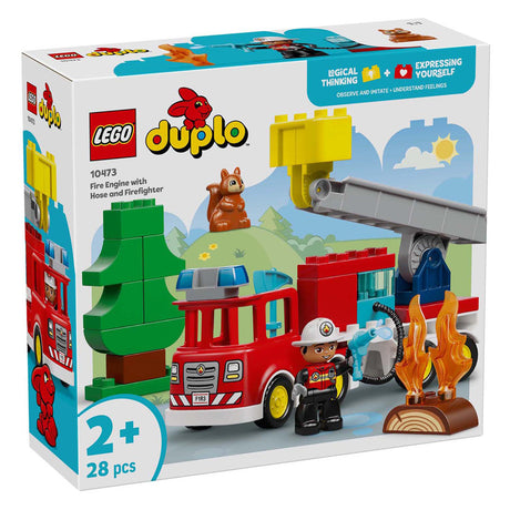 Lego Duplo Town 10473 camion de pompiers avec tuyau et pompier