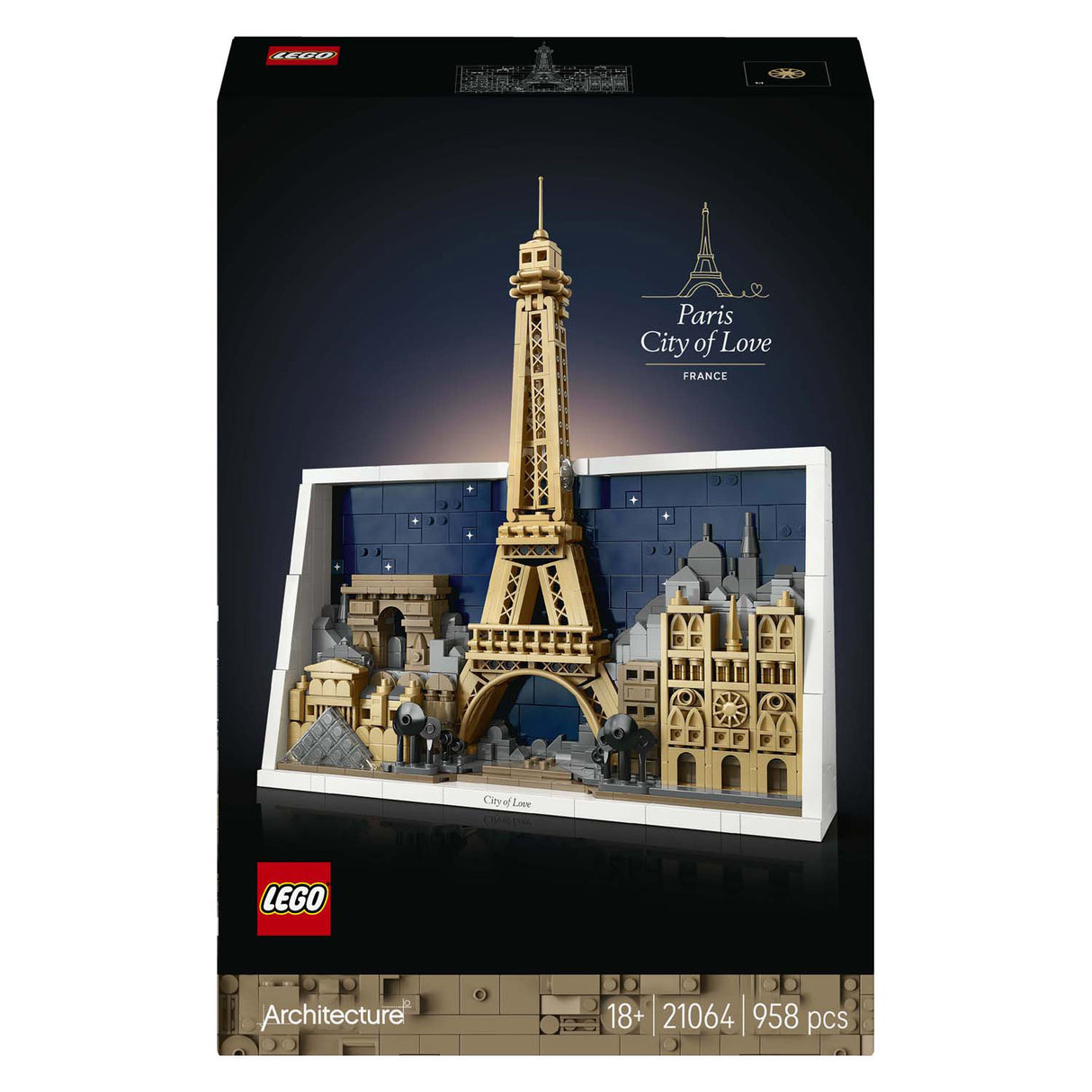 Lego ® architecture paris – ville de l'amour - 21064
