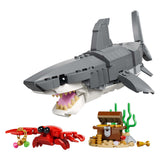 Jouet de construction Lego Requin féroce avec coffre au trésor (31381)
