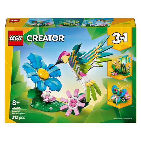 Lego ® Creator 3en1 animaux sauvages : colibri coloré - 31384