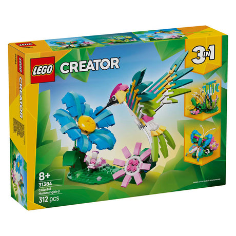 Lego ® Creator 3en1 animaux sauvages : colibri coloré - 31384