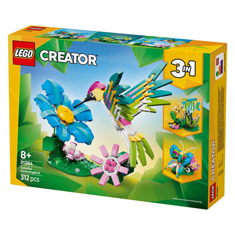 Lego ® Creator 3en1 animaux sauvages : colibri coloré - 31384