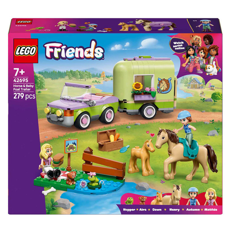 Lego Friends 42695 remorque avec cheval et poulain