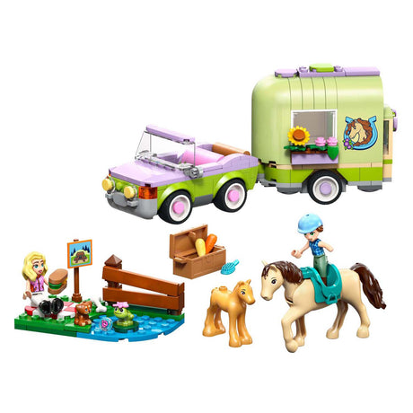 Lego Friends 42695 remorque avec cheval et poulain