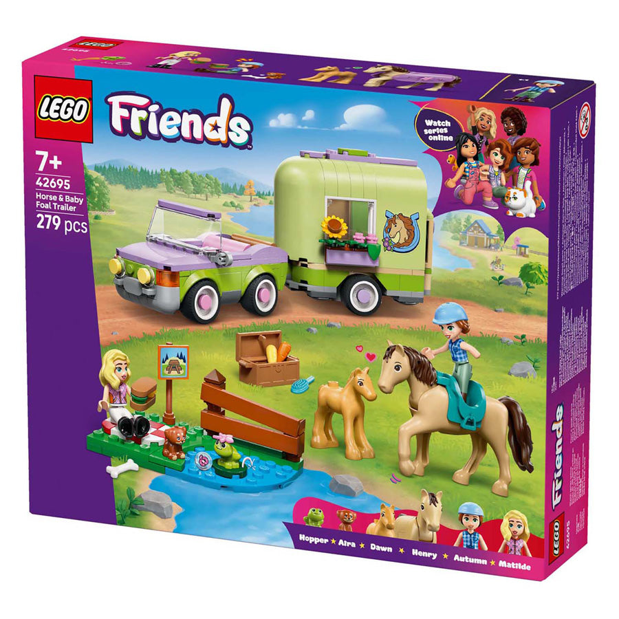 Lego Friends 42695 remorque avec cheval et poulain