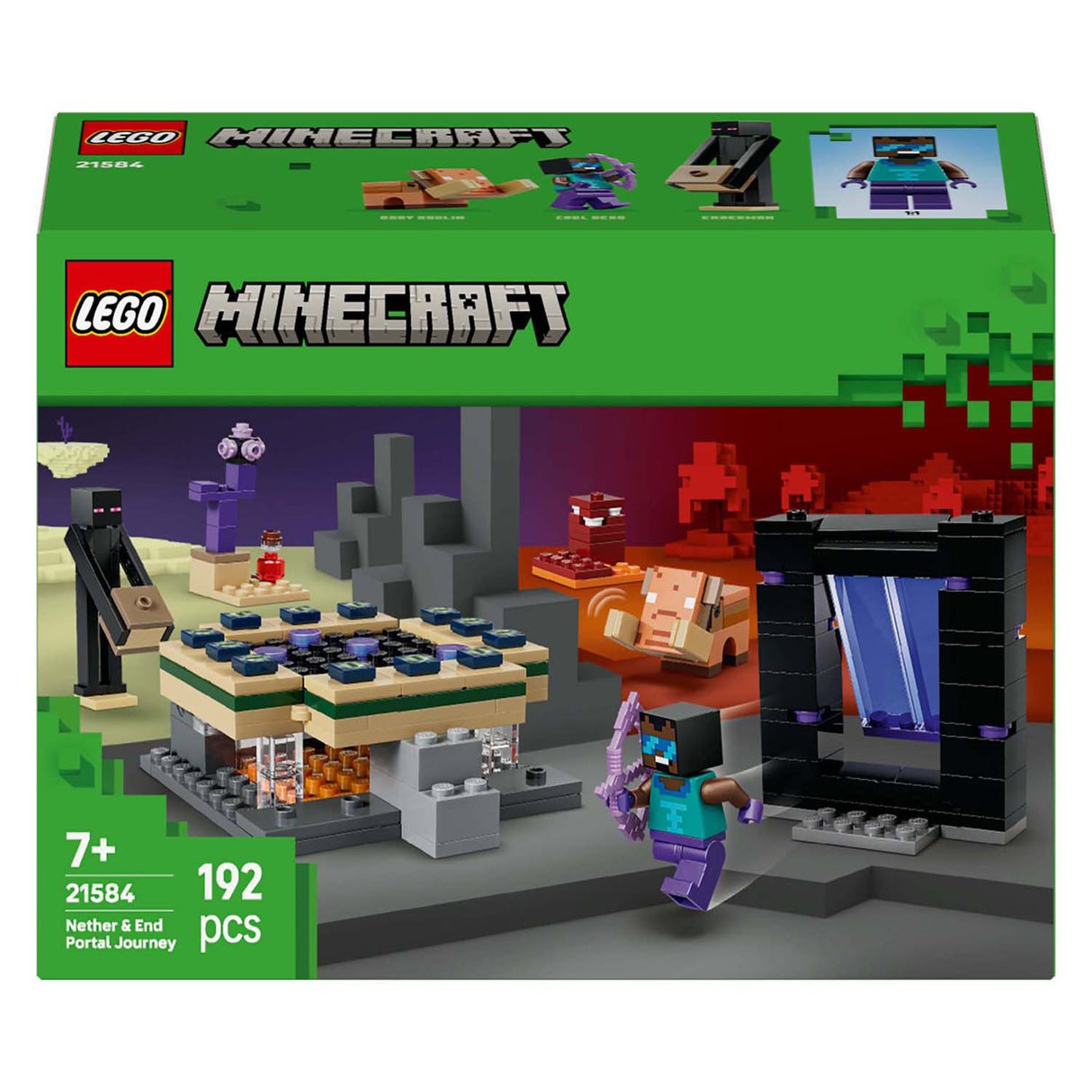 Lego minecraft 21584 voyage vers le bas et le portail final