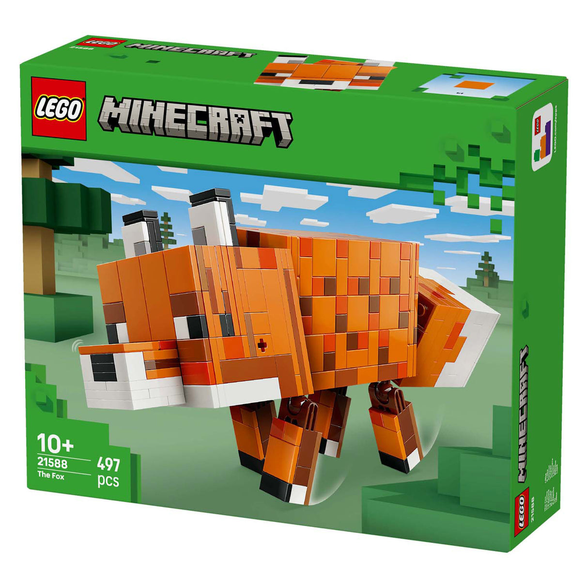 Lego minecraft le renard décoration de chambre de bébé et jouets animaux pour enfants - 21588