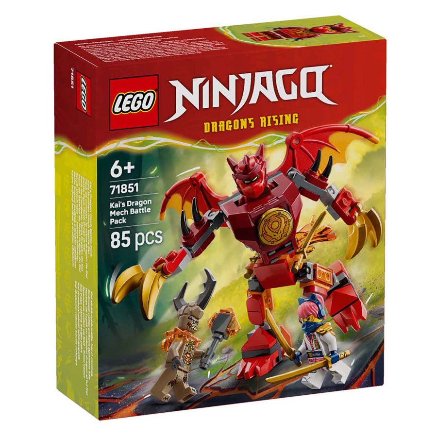 Lego ® Ninjago® Kai's Dragon Mech Battle Pack - Mech Toys - Coffret de jeu avec 3 figurines - 71851