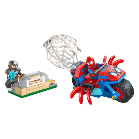 Lego Marvel - Spidey sur sa moto contre jouets de construction rhinocéros (11206)