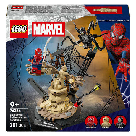 Lego Marvel Ultimate Battle : kit de construction Spider-Man contre Sandman - 76334