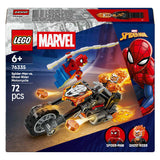 LEGO Super Heros 76335 Marvel Spider-Man contre la moto Ghost Rider