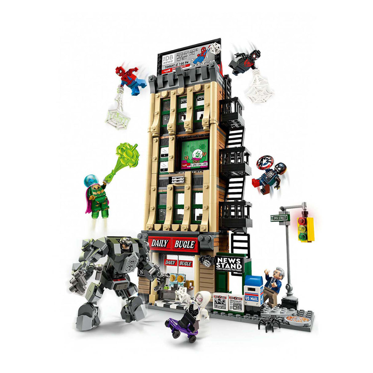 Lego super heros 76342 marvel spider-man contre mysterio : le clairon quotidien
