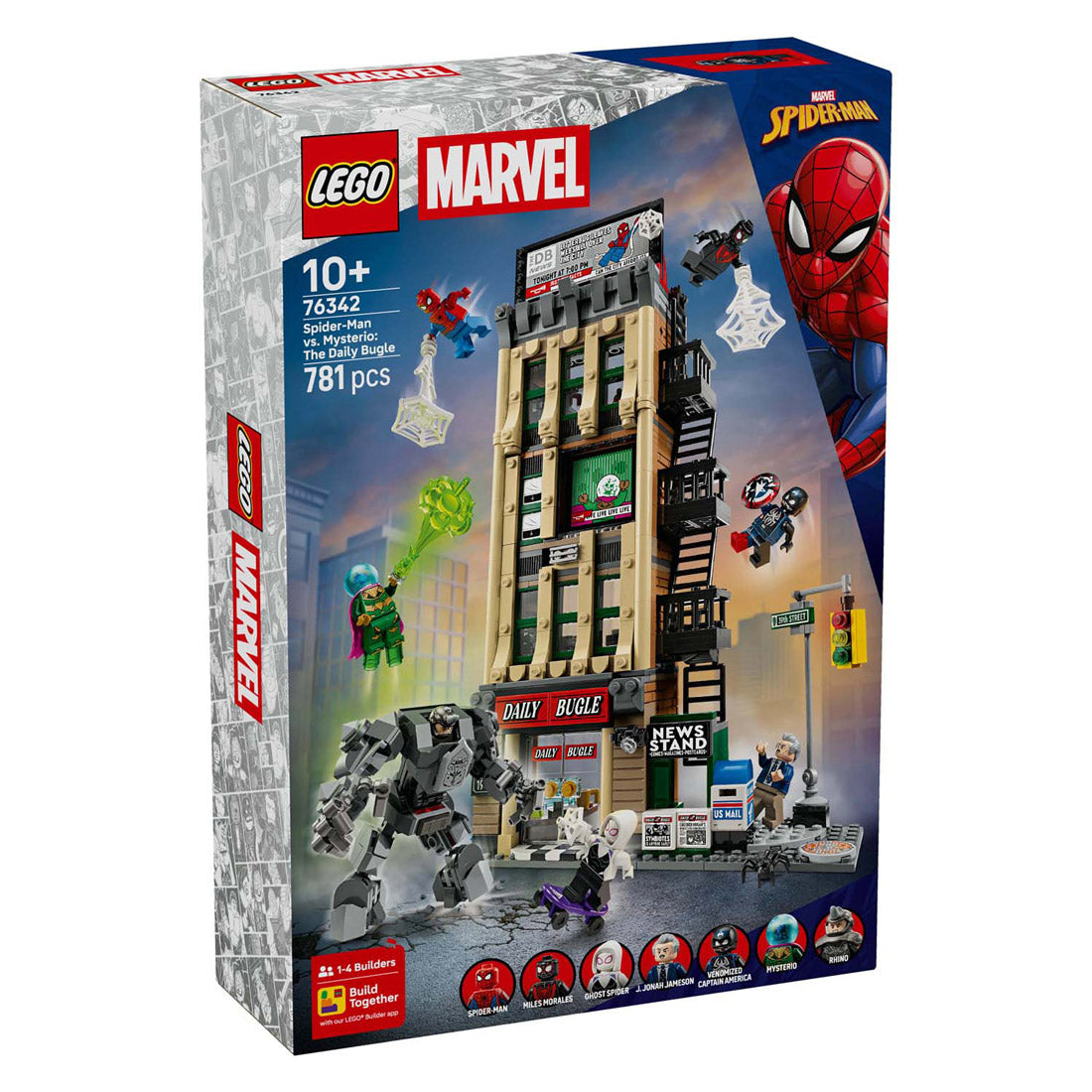 Lego super heros 76342 marvel spider-man contre mysterio : le clairon quotidien