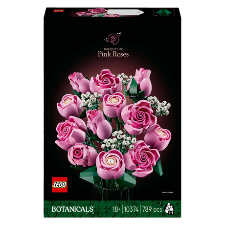 Lego botanicals roze rozenboeket - 10374