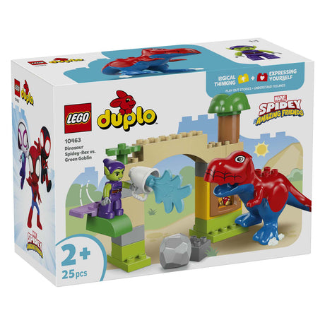 Lego Duplo 10463 Le dinosaure Spidey Rex contre le gobelin vert