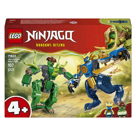 Lego ® ninjago® - la bataille du robot dragon de Jay - jouet robot - ensemble de jeu avec 2 figurines - 71853