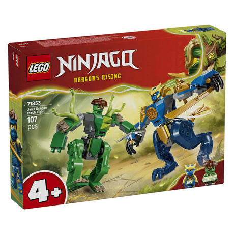 Lego ® ninjago® - la bataille du robot dragon de Jay - jouet robot - ensemble de jeu avec 2 figurines - 71853