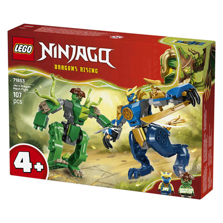Lego ® ninjago® - la bataille du robot dragon de Jay - jouet robot - ensemble de jeu avec 2 figurines - 71853