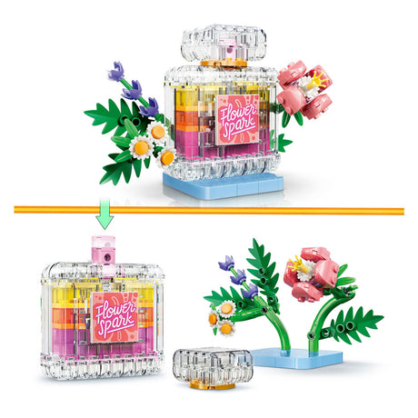 Bouteille de parfum Lego Creator 3 en 1 avec fleurs, jouets pour enfants et décoration de chambre de bébé 31383