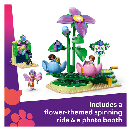 Lego friends draaiende theekopjesattractie met bloementhema speelgoed voor kinderen vanaf 7 jaar 42702