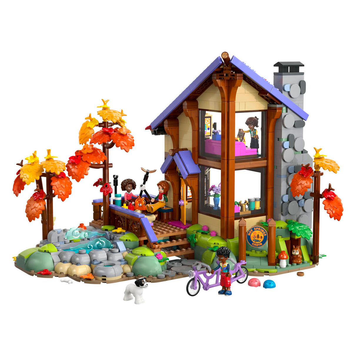 Lego friends gezellige boshut in de herfst speelgoed met dieren figuren en poppetjes 42705