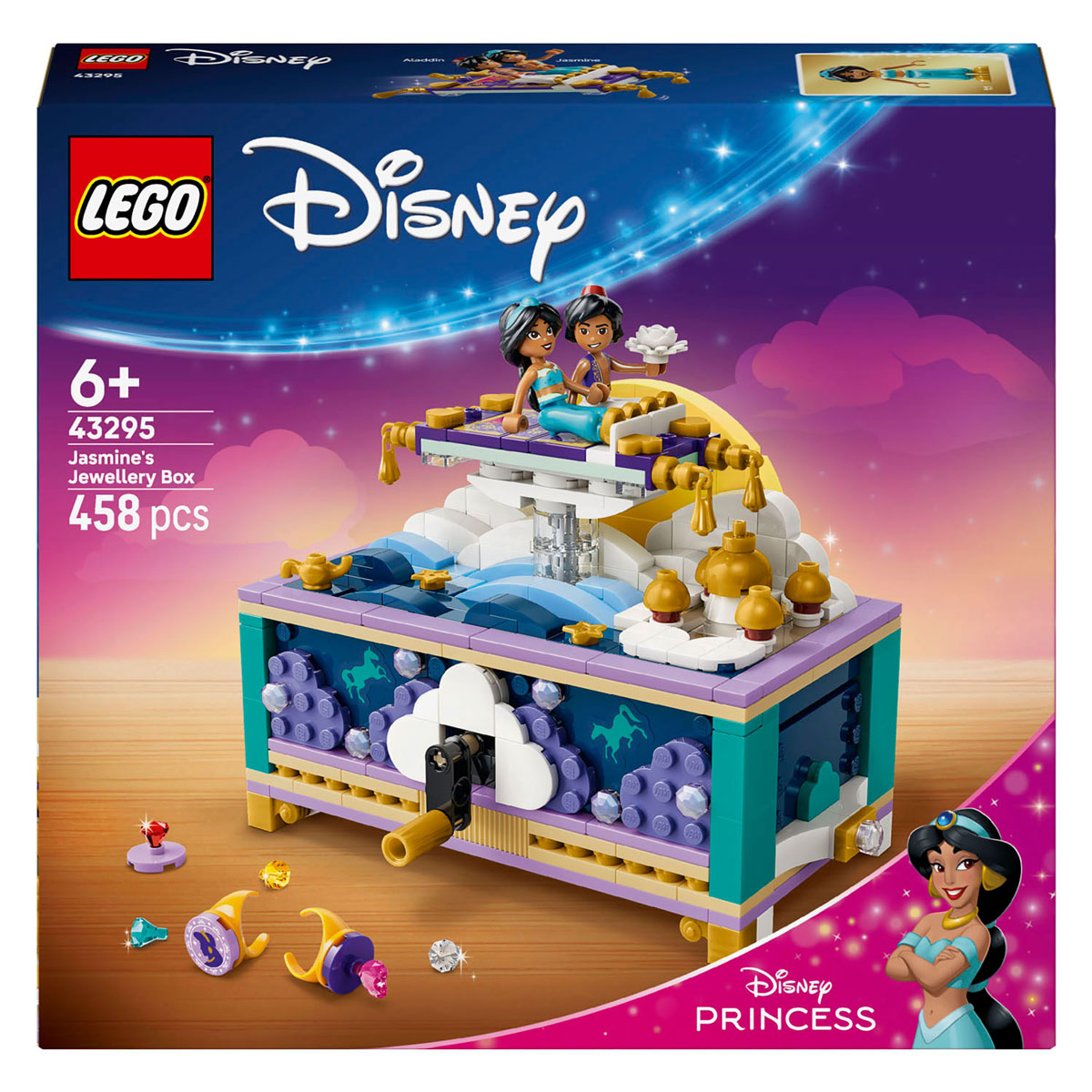 Lego ǀ disney princesse jasmines boîte à bijoux jouet à construire pour enfants 43295