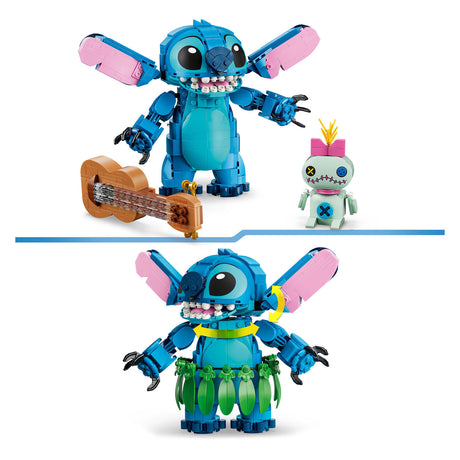 Lego ǀ Disney Kit de construction Stitch and Scrump pour enfants et décoration de chambre d'enfant 43296