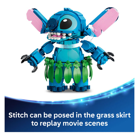 Lego ǀ Disney Kit de construction Stitch and Scrump pour enfants et décoration de chambre d'enfant 43296
